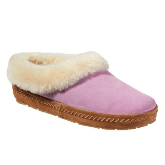 L.L. Bean Wicked Good Slippers, Squam Lake Pale Mauve 7 - Picture 1 of 14